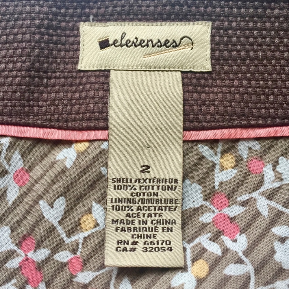 ANTHROPOLOGIE Elevenses Textured Button Up Skirt - Picture 3 of 4